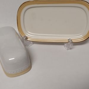 Vintage Japan Crowning Fashion Johann Haviland Butter Dish With Lid